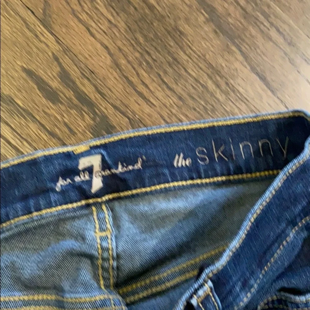 7 For All Mankind The Skinny Jeans 27 EUC - Picture 2 of 7